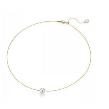 Collier Gelbgold 750 Yana Nesper Akoya Perlenkette