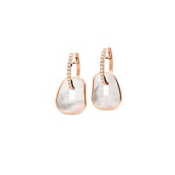 Creolen Rotgold 750 Mattioli Puzzle Solo Earrings