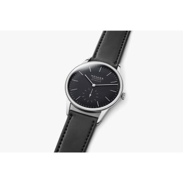 Herrenarmbanduhr Edelstahl Nomos Orion Orien neomatik 39 new black