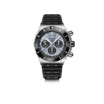 Chronograph Edelstahl Breitling Super Chronomat Super Chronomat B01 44 Ice Blue