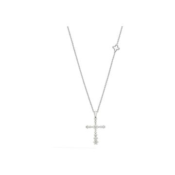 Collier Weissgold 750 Recarlo Diamantkreuz