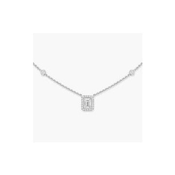 Collier Weissgold 750 Messika Joy Halskette Smaragdschliff