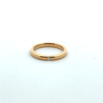 Ring Apricot 585 Fischer Trauringe Diamanten-Partnerring
