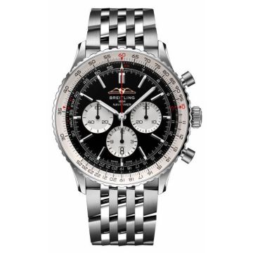 Herrenarmbanduhr Edelstahl Breitling Navitimer Navitimer B01 Chronograph 46