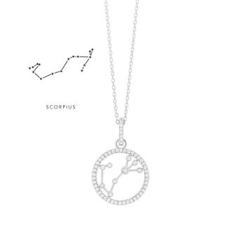 Collier Weissgold 585 Facet Barcelona Skorpion