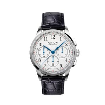 Chronograph Edelstahl Union Glashütte 1893 Johannes Dürrstein Edition