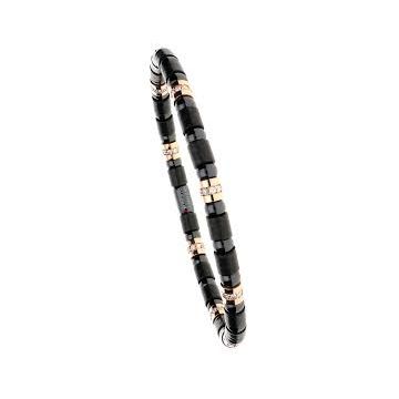 Armband Carbon Atelier Kopf Carbon mit Diamanten