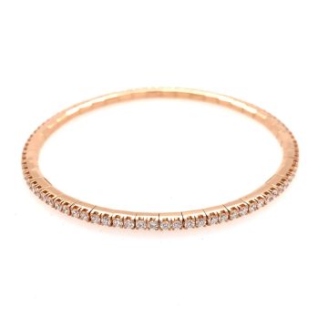 Armreifen Roségold 750 Atelier Kopf Brillantarmreif Flexible
