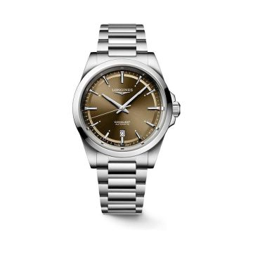 Armbanduhr Edelstahl Longines CONQUEST