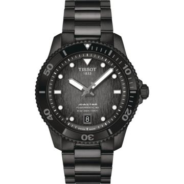 Armbanduhr Edelstahl/PVD besch. schwarz Tissot Seastar Seastar 1000 Powermatic 80