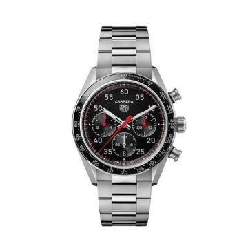 Herrenarmbanduhr Edelstahl Tag Heuer Carrera Chronograph Sport