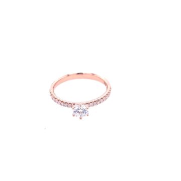 Ring Rotgold 750 Atelier Kopf Solitaire Ring