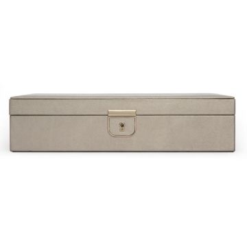 Etuis, Schmuckkassetten, etc. Leder echt Wolf Palermo Medium Jewelry Box Pewter