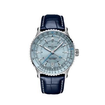 Herrenarmbanduhr Edelstahl Breitling Navitimer Navitimer Automatic GMT 41