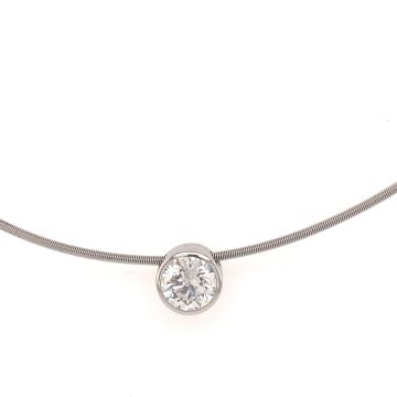 Collier Platin 950 Niessing Platin Collier mit Brillantanhänger