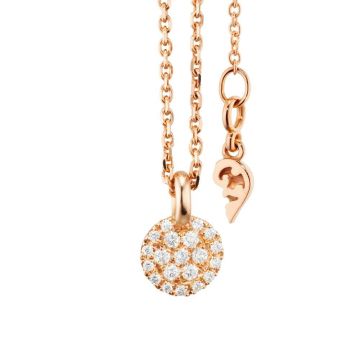Collier Rotgold 750 Capolavoro Rotgold Anhänger mit Diamanten