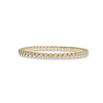 Armreifen Gelbgold 750 Atelier Kopf Brillantarmreif Flexible