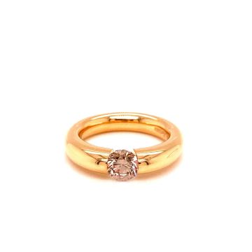 Ring Rotgold 750 Niessing Roségold Spannring mit braunem Brillant
