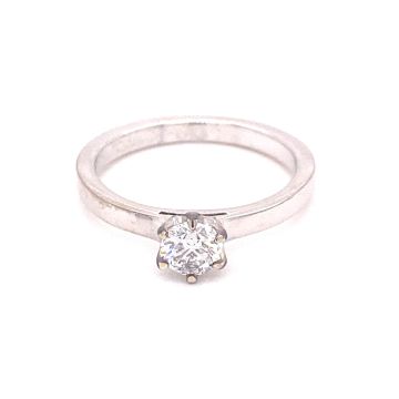 Ring Weissgold 585 Atelier Kopf Verlobungsring Solitaire 6 Krappen