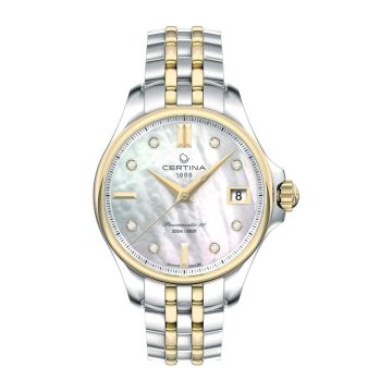 Damenarmbanduhr Edelstahl/PVD besch. gelb Certina DS Action Diver