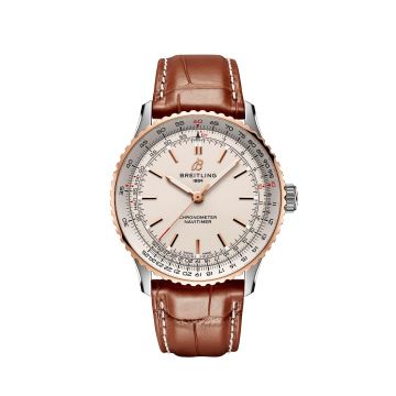 Herrenarmbanduhr Edelstahl/Rotgold 750 Breitling Navitimer Navitimer Automatic 41