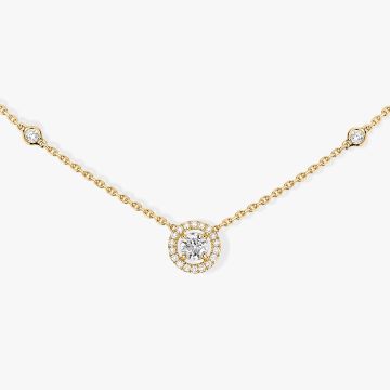 Collier Gelbgold 750 Messika Joy Diamant Rond 0,20ct