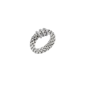 Ring Weissgold 750 Fope Flex'it Ring with Diamond Pavé