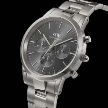 Herrenarmbanduhr Edelstahl Daniel Wellington Iconic Chronograph