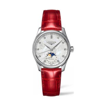 Damenarmbanduhr Edelstahl Longines Master Collection Automatik