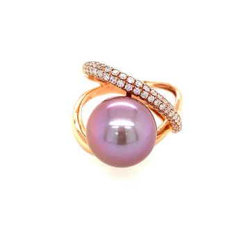 Ring Rotgold 750 Atelier Kopf Ming Perle