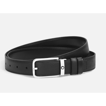 Gürtel Leder echt Montblanc Wendbarer Gürtel mit rechteckiger Schließe 30 mm aus Sartorial Leder