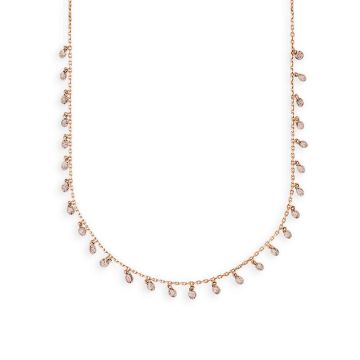 Collier Rotgold 750 Atelier Kopf Brillantcollier braun
