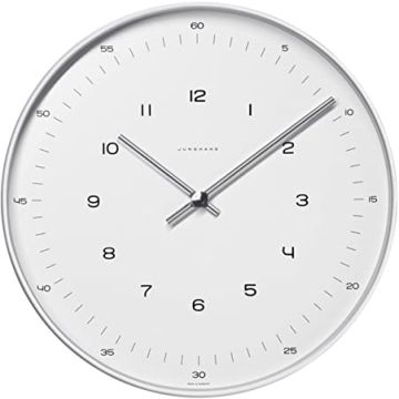 Großuhr Edelstahl Junghans Max Bill Wanduhr Funk
