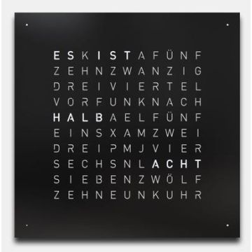 Großuhr Holz Qlocktwo Earth EARTH 45