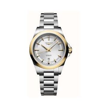 Armbanduhr Edelstahl/Gelbgold 750 Longines Conquest CONQUEST