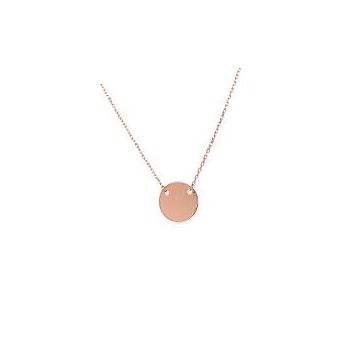 Collier Roségold 585 Atelier Kopf Gravurplatte 10mm