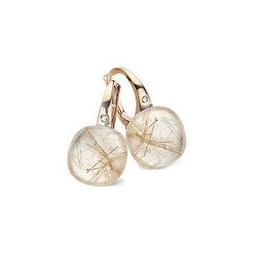 Ohrpendel Rotgold 750 Bigli Mini Sweety Rutilquarz hell