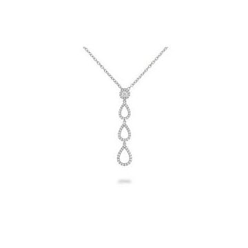 Collier Weissgold 750 Piero Milano Gioielli mit Brillananhänger