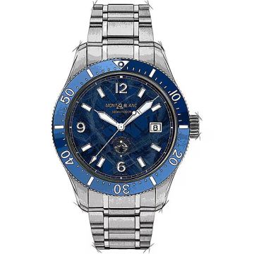 Armbanduhr Edelstahl Montblanc 1858 Iced Sea Automatic Date
