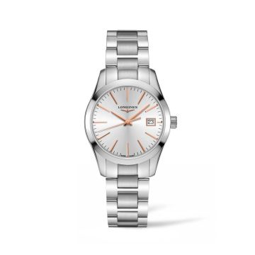 Damenarmbanduhr Edelstahl Longines Conquest CONQUEST CLASSIC