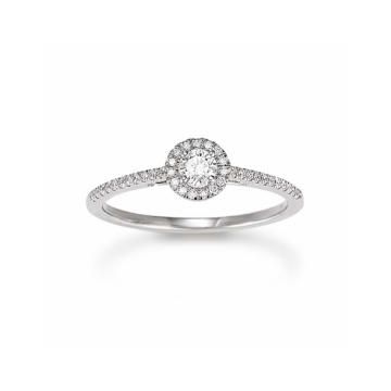 Ring Weissgold 750 Atelier Kopf Brillantring