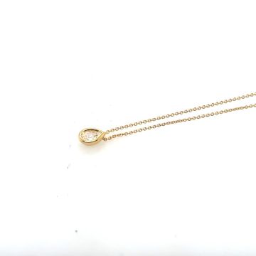 Collier Gelbgold 750 Atelier Kopf Tropfen