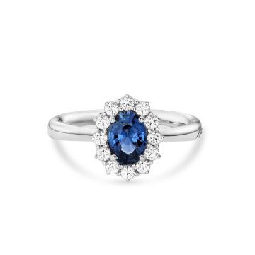 Ring Weissgold 750 Recarlo Safir Ring
