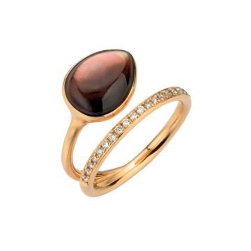 Ring Roségold 750 Gellner Pearls Perlmutt braun