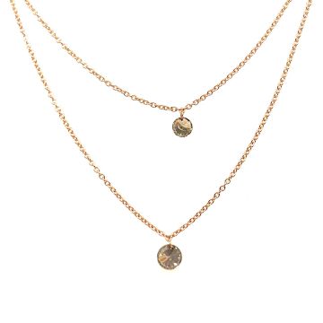 Collier Rotgold 750 Parlapiano Gioielli Rosegoldcollier mit lasergebohrten Brillanten