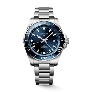 Armbanduhr Edelstahl Longines HYDROCONQUEST GMT