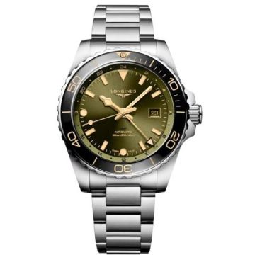 Armbanduhr Edelstahl Longines HydroConquest GMT