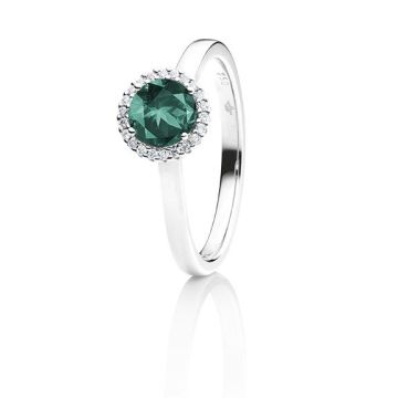 Ring Weissgold 750 Capolavoro Turmalin Petrol