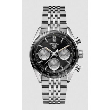 Herrenarmbanduhr Edelstahl Tag Heuer Carrera  Chronograph