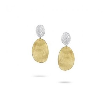 Ohrstecker Bicolor GW750 Marco Bicego Lunaria mit Brillanten